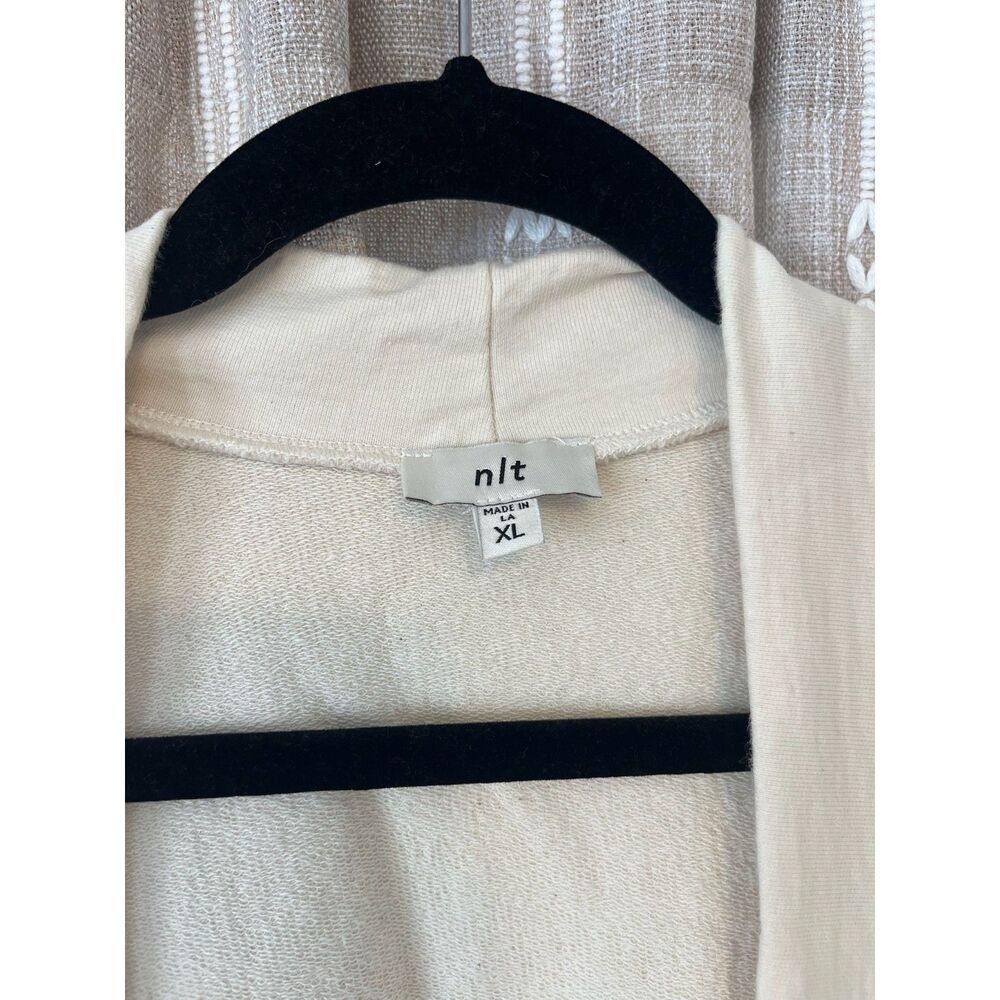 nlt cream easy oversized french terry cardigan - Picture 2 of 4